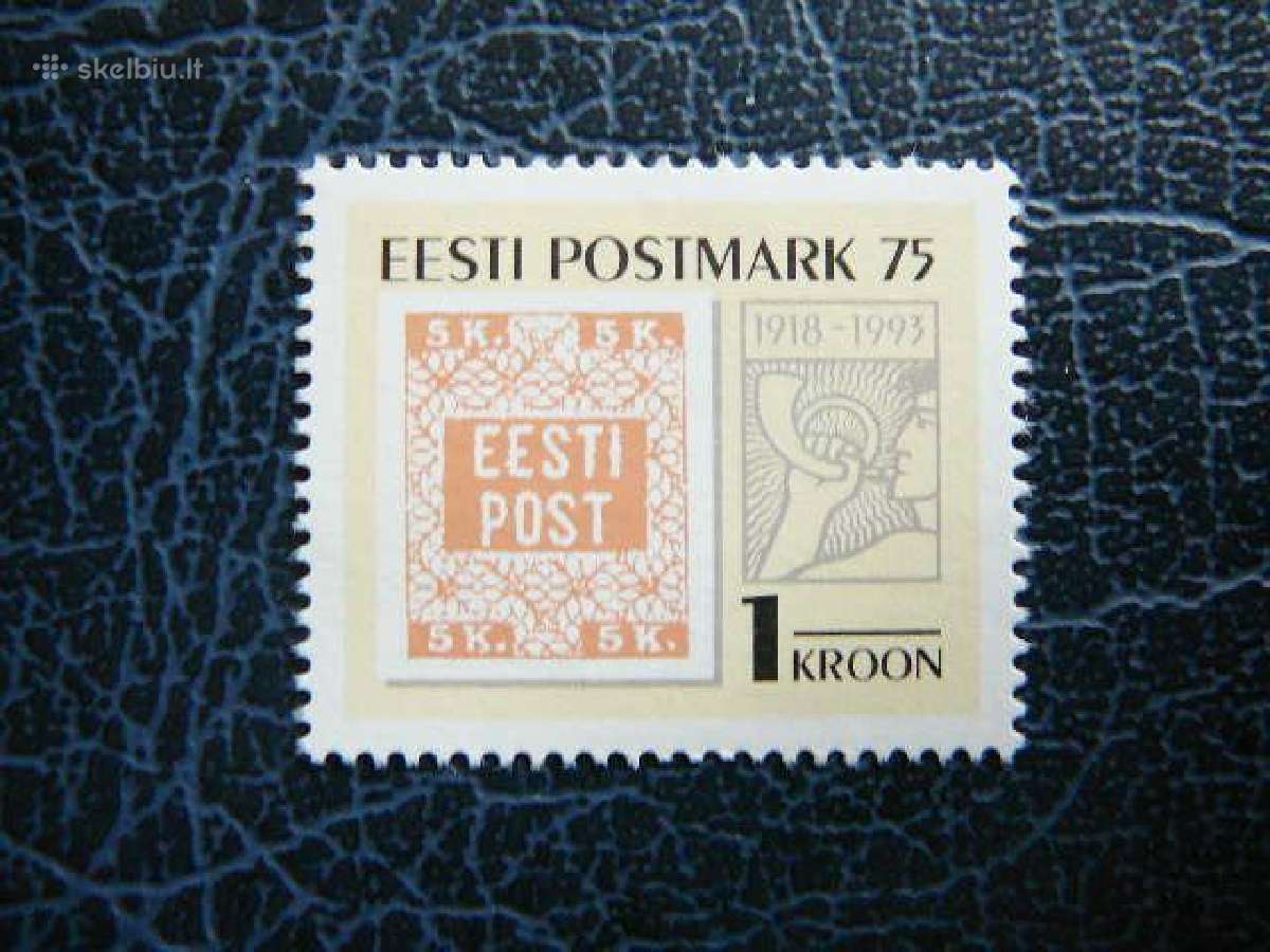 Pasto zenklas Estija 1993 svarus es214s