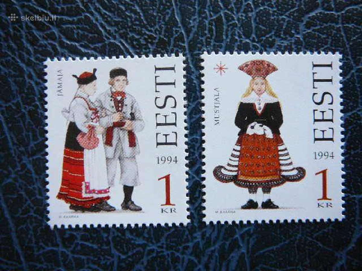 Nacionaliniai kostiumai Estija 1994 svarus es235s