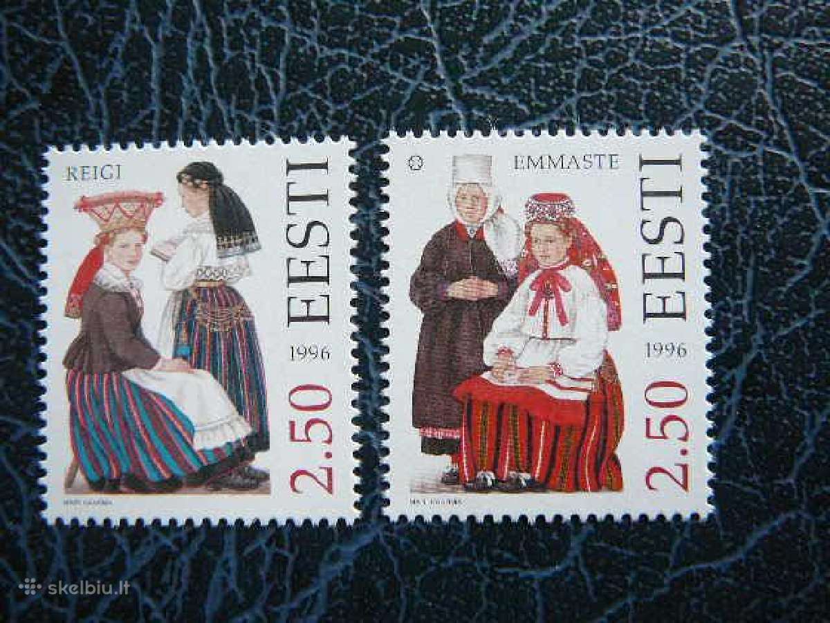 Nacionaliniai kostiumai Estija 1996 svarus es274s