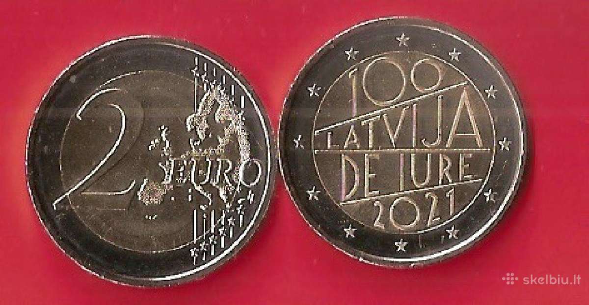 Latvija 2021m.2 € "De jure " Unc