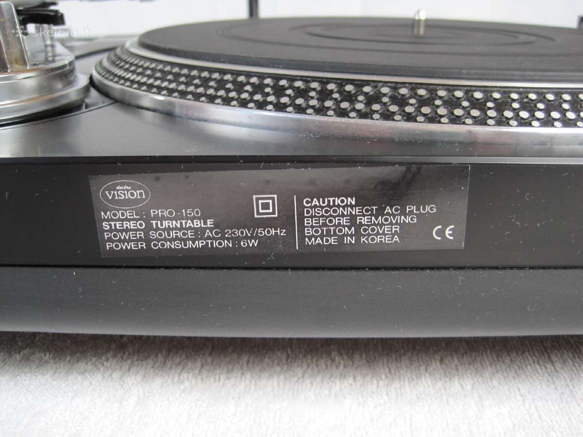 Plokštelių grotuvai Sanyo Electrovision Thorens - nuotraukos Nr. 4