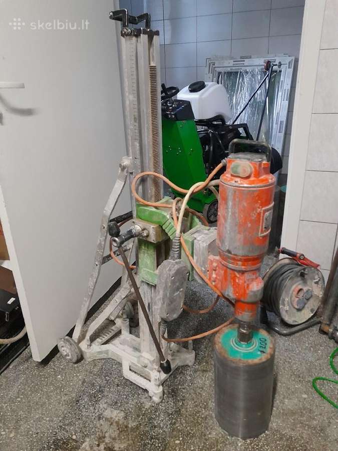 Deimantinis gręžtuvas Weka Dk52 + stovas - Skelbiu.lt
