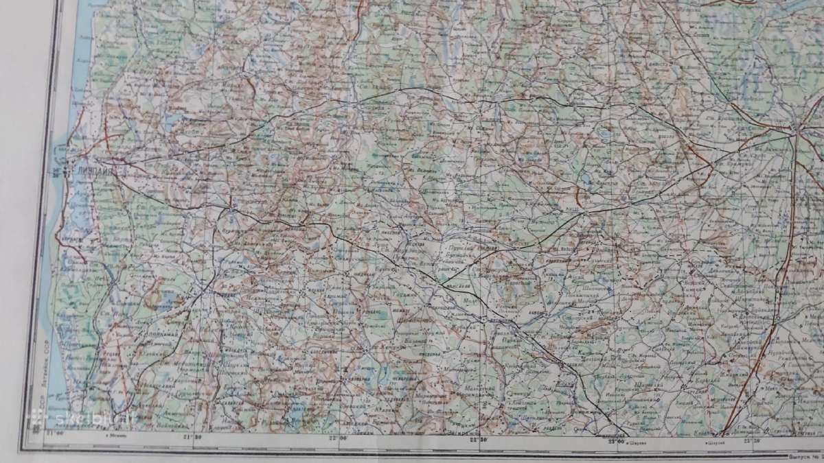 1940 m. Lietuvos, Latvijos, Estijos žemėlapis - nuotraukos Nr. 6