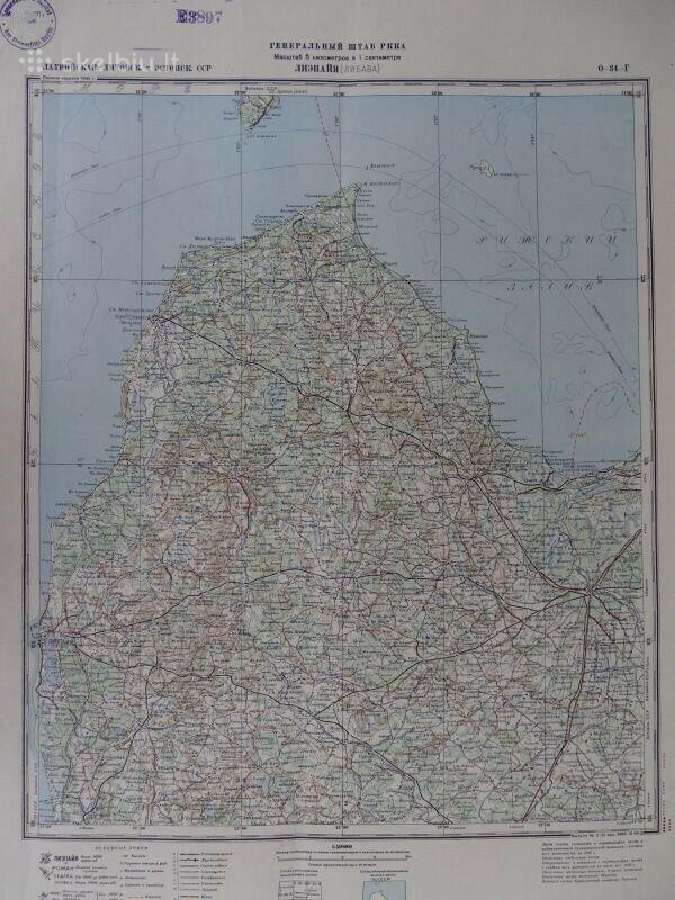 1940 m. Lietuvos, Latvijos, Estijos žemėlapis - nuotraukos Nr. 8