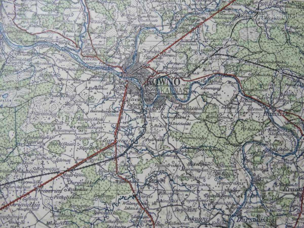 1940 m. Lietuvos žemėlapis - nuotraukos Nr. 17
