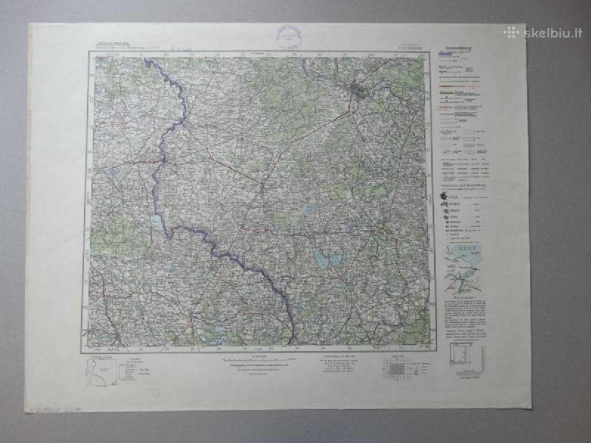 1940 m. Lietuvos žemėlapis - nuotraukos Nr. 6