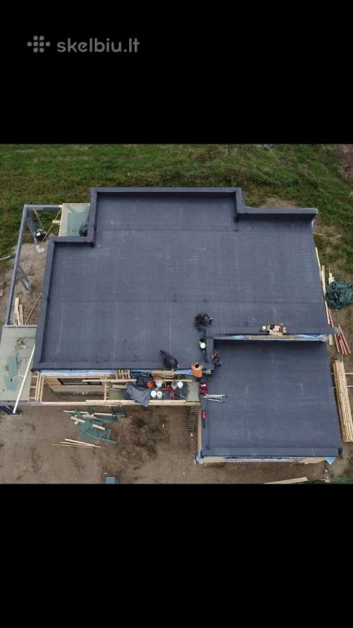 Plokščių stogų dengimas,epdm danga - nuotraukos Nr. 4
