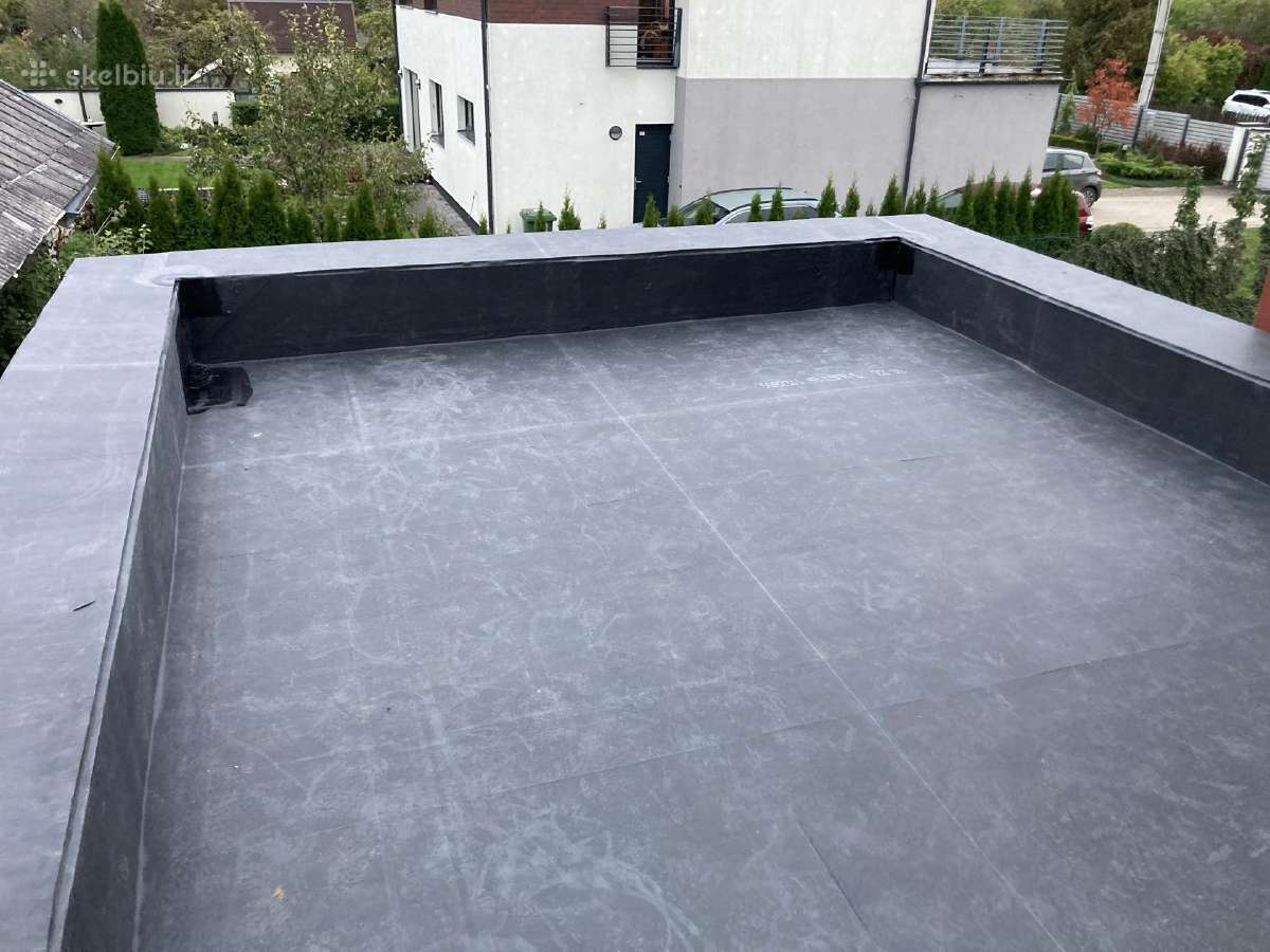Plokščių stogų dengimas,epdm danga - nuotraukos Nr. 19