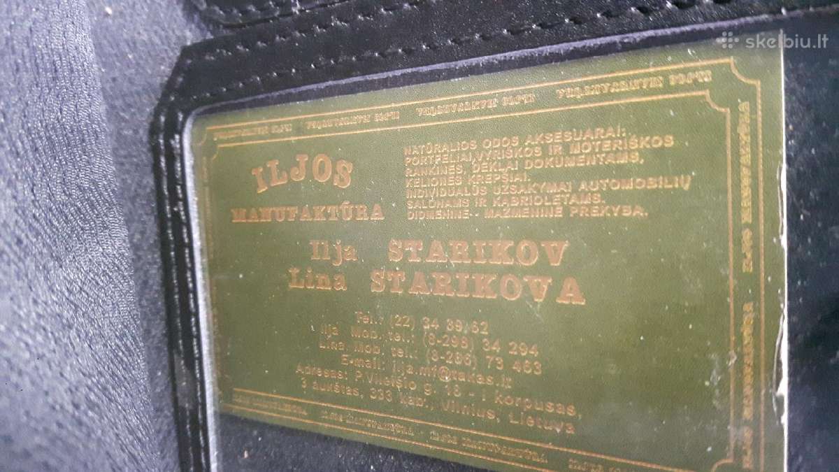 Tašė dokumentams iš tikros odos - nuotraukos Nr. 6