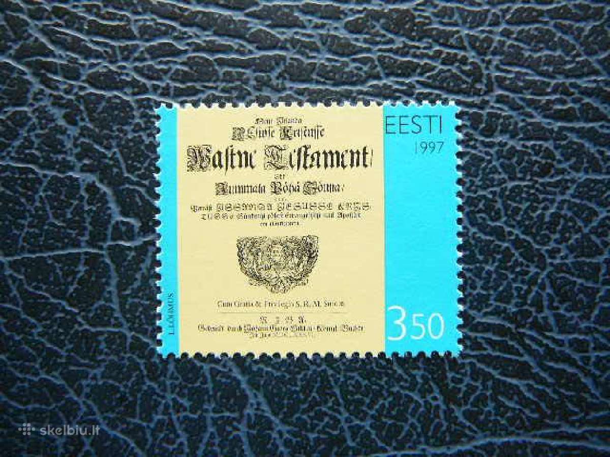 Testamentas Estija 1997 svarus es311s