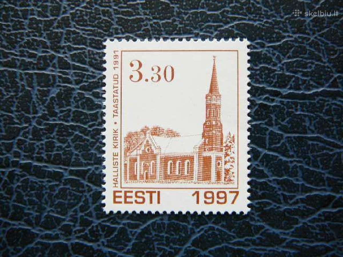 Bažnyčia Architektura Estija 1997 svarus es312s