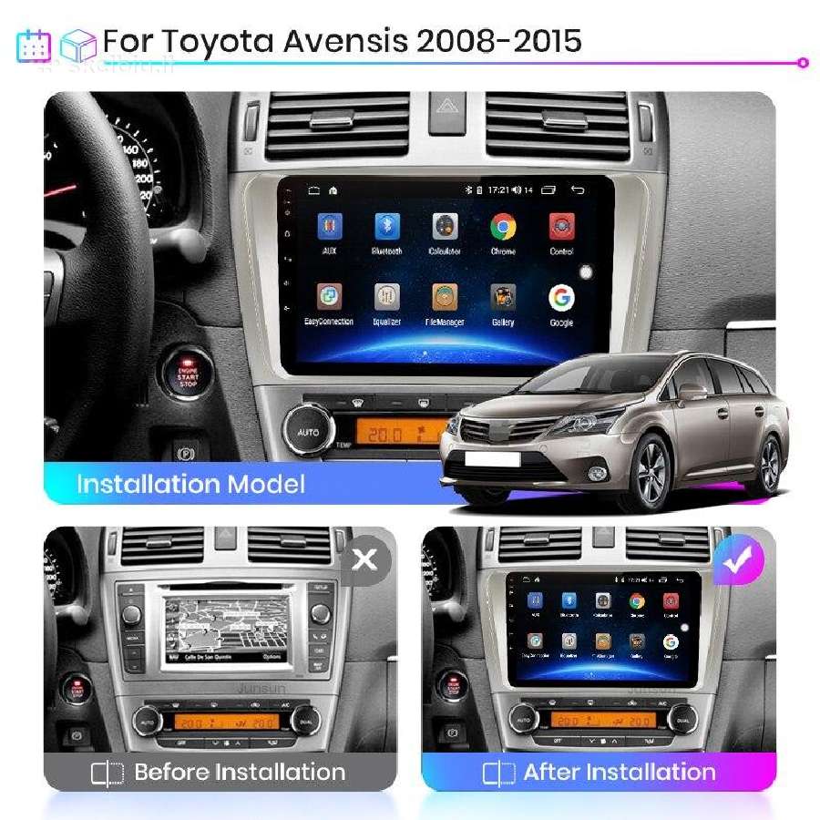 Toyota Avensis 2008-2015 android multimedija - nuotraukos Nr. 5