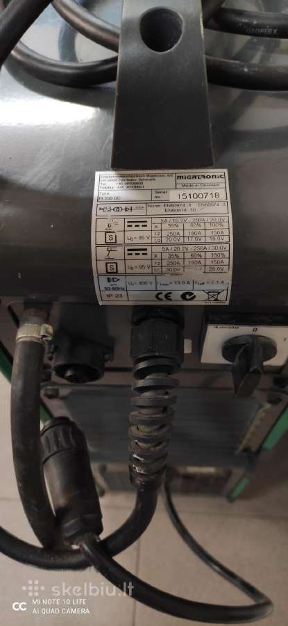 Suvirinimo aparatas Tig dc hp pl250 migatronic - nuotraukos Nr. 2