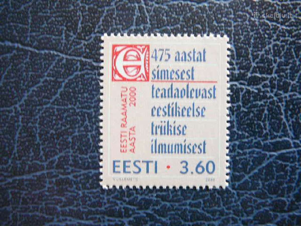 Pirma knyga Estija 2000 svarus es370s