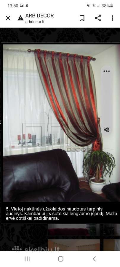 Kokybiškos Arb decor užuolaidos