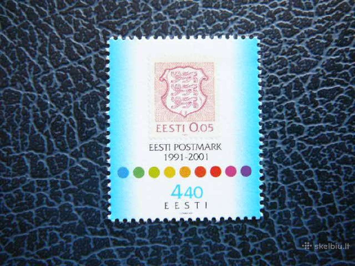 Pašto ženklas Estija 2001 svarus es414s