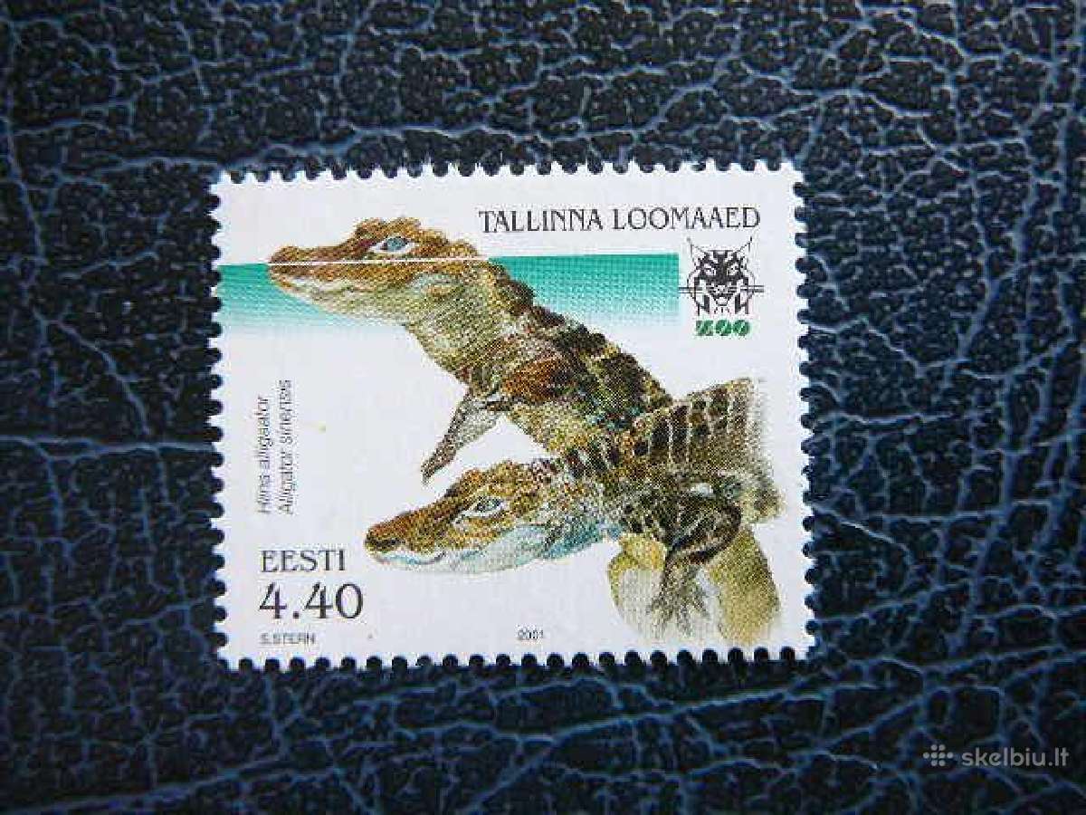 Krokodilai Zoo sodas Estija 2001 svarus es419s