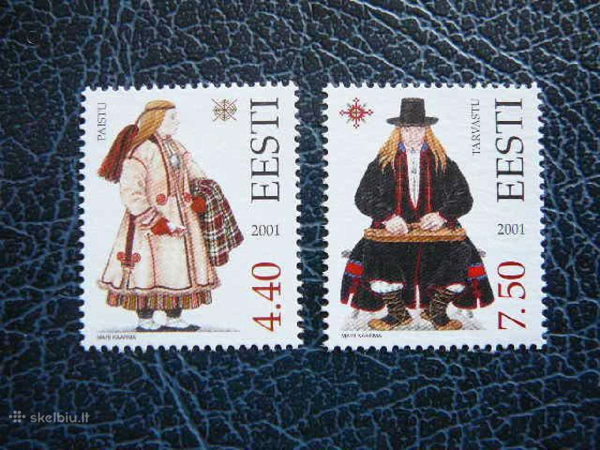 Nacionaliniai kostiumai Estija 2001 svarus es421s