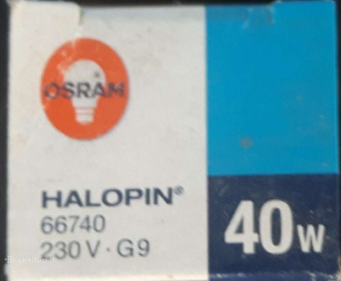 Osram G9 Halogenine lempute 40w 230v - nuotraukos Nr. 5