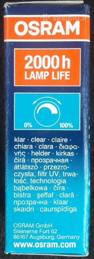 Osram G9 Halogenine lempute 40w 230v - nuotraukos Nr. 3
