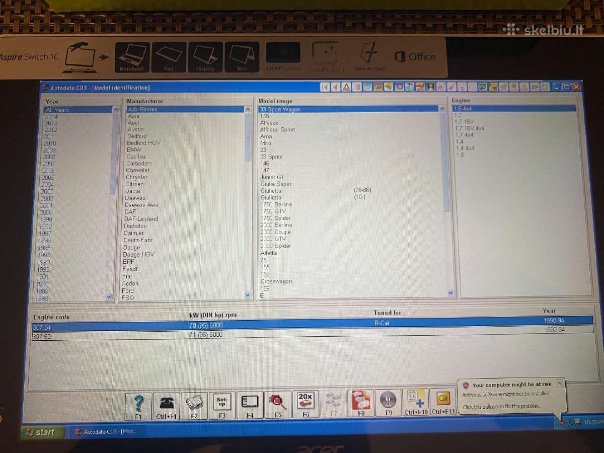 Delphi diagnostika+acer tablete+autodata 3.45+vcds - nuotraukos Nr. 8