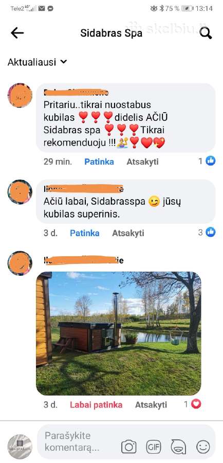 Kvadratinis akrilinis kubilas Topaz - nuotraukos Nr. 22