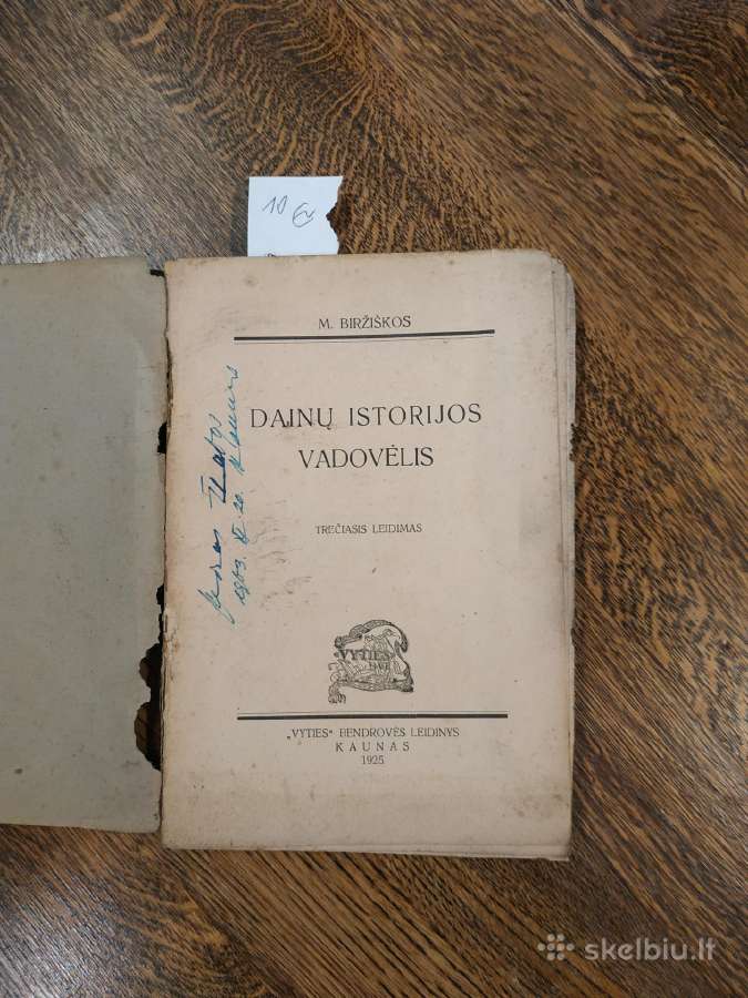1925 m. Biržiškos dainų istorijos vadovėlis - nuotraukos Nr. 2