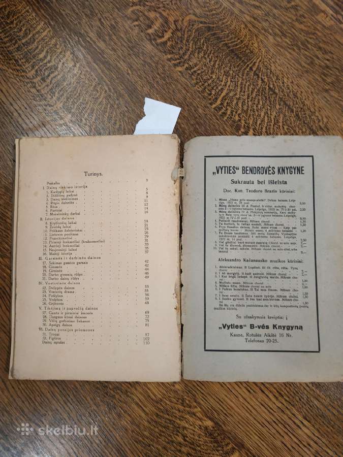 1925 m. Biržiškos dainų istorijos vadovėlis - nuotraukos Nr. 3