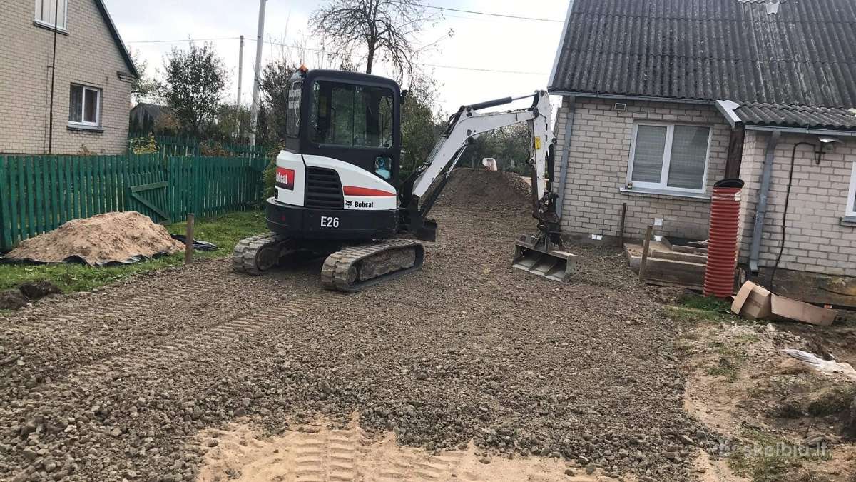 Krovinių pervežimas savivarčiu su kranu/greiferiu! - nuotraukos Nr. 35