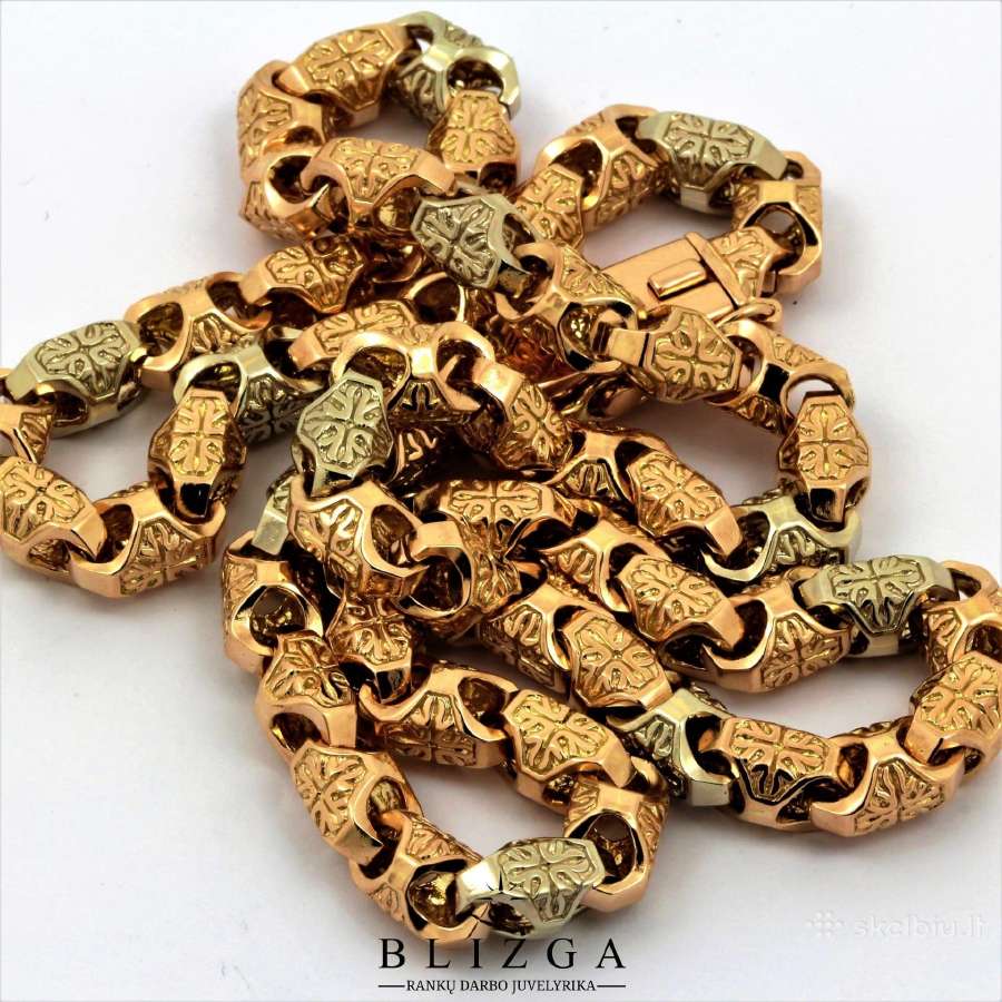 Auksinė grandinėlė Amber 90g - nuotraukos Nr. 3