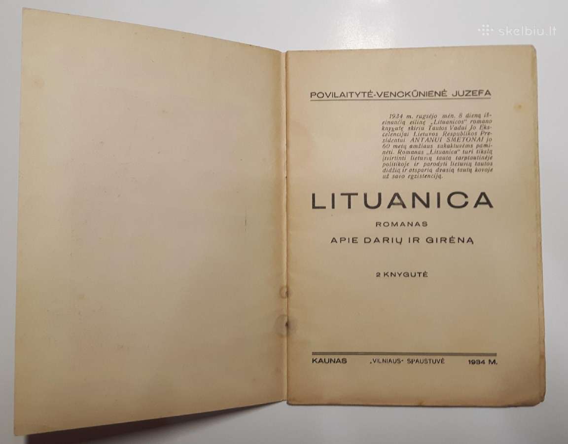Romanų rinkinys. Lituanica, Prieškaris - nuotraukos Nr. 3