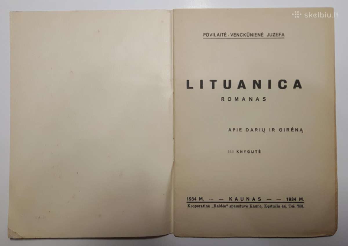 Romanų rinkinys. Lituanica, Prieškaris - nuotraukos Nr. 6