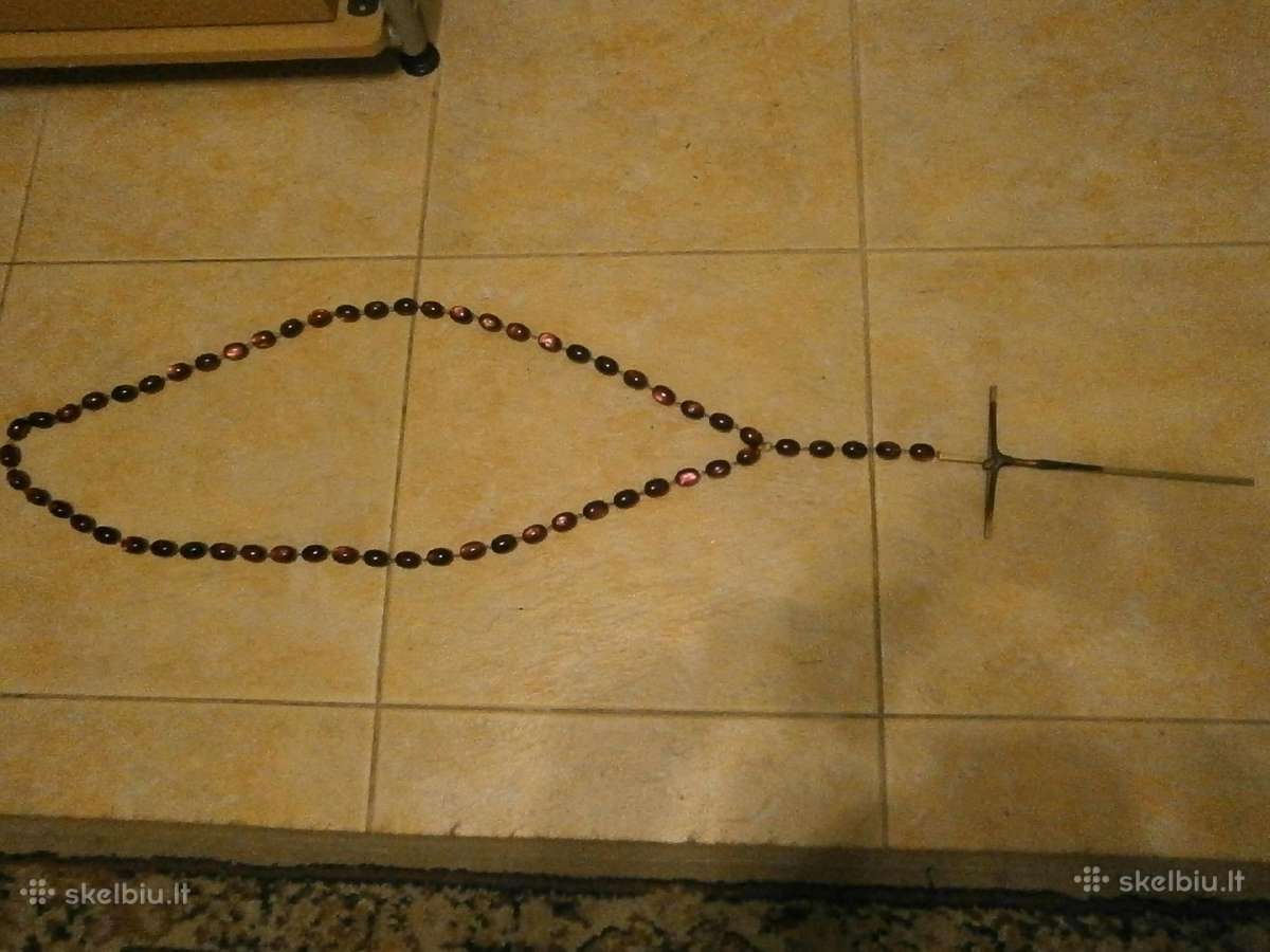 Didelis itališkas rožančius 104 cm, kryžius 25 cm - nuotraukos Nr. 2