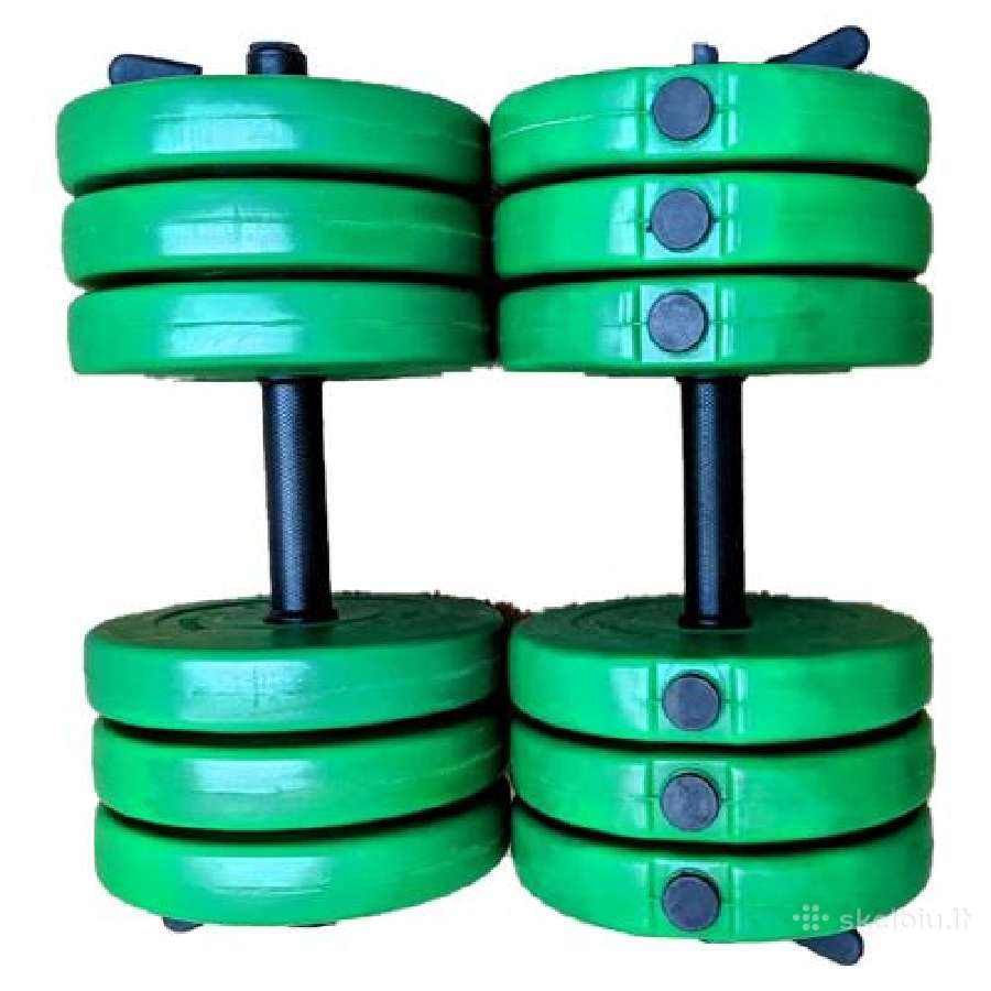 Reguliuojamo svorio hantelių rinkinys 30kg (30mm) - nuotraukos Nr. 3