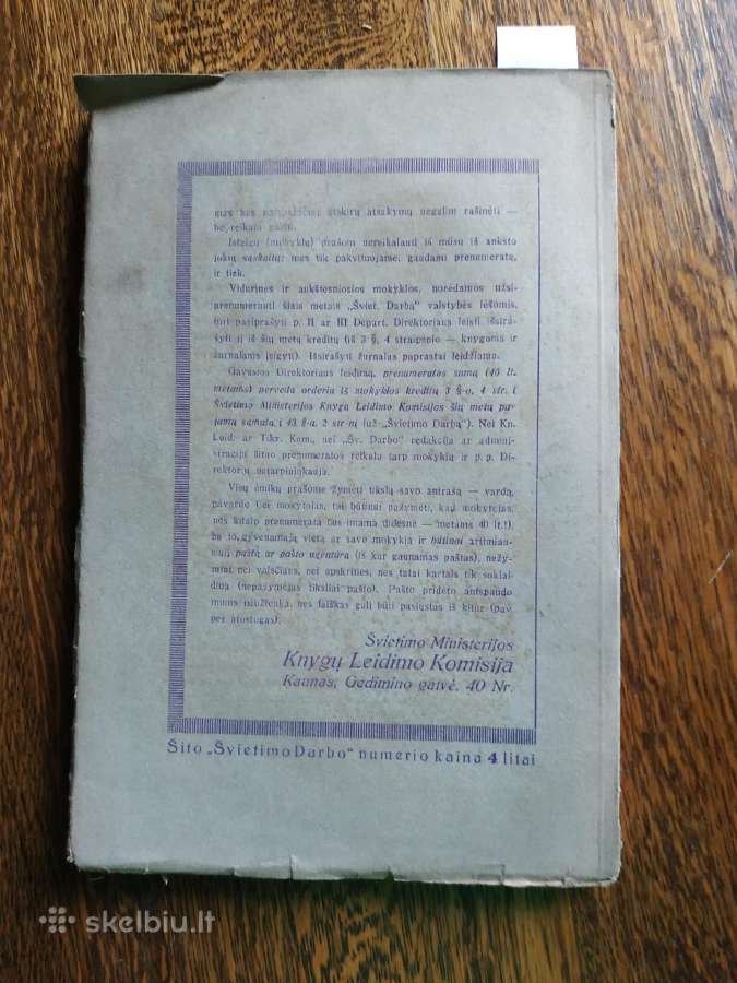1930 m.menesinis švietimo ministerijos žurnalas - nuotraukos Nr. 3