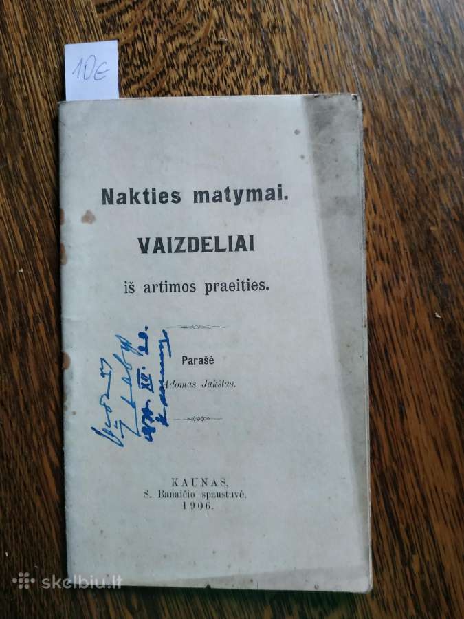 1906 m. A. Jakšto eilės