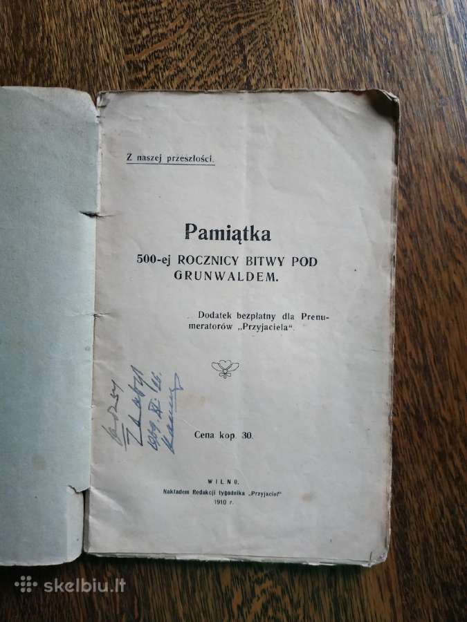 1910 m. knyga lenkų kalba - nuotraukos Nr. 2