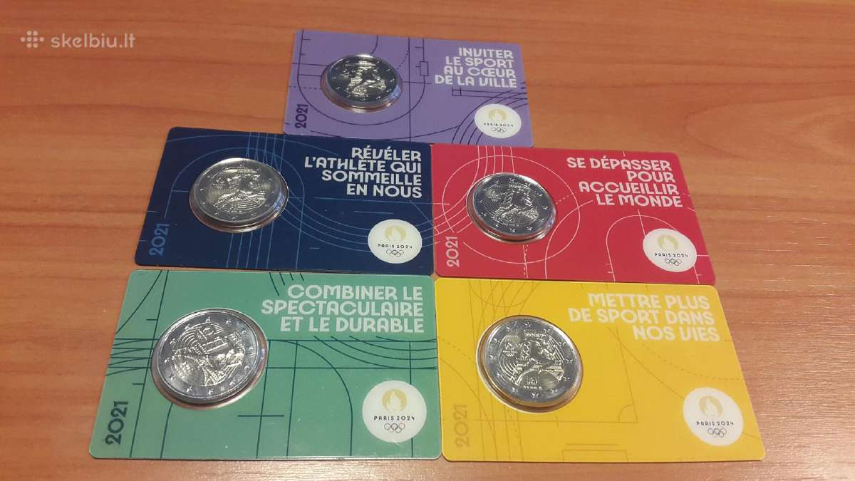 Pranzūcijos 2 eur proginiai korteleje olimpiadai