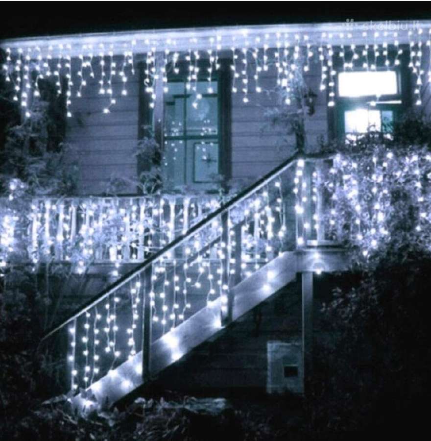 LED girliandos Pigiai-užuolaidos-varvekliai- - nuotraukos Nr. 9