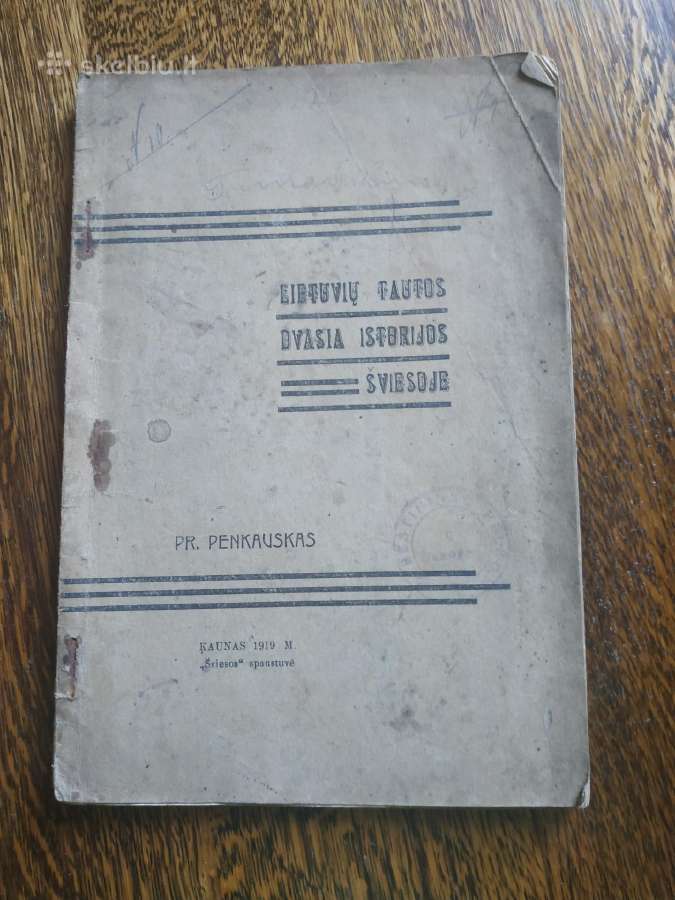 1919 m.knyga Lietuvių tautos dvasia istorijos švie