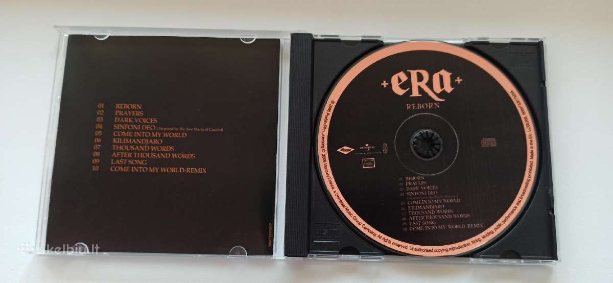 Parduodu CD Era"reborn" - nuotraukos Nr. 3