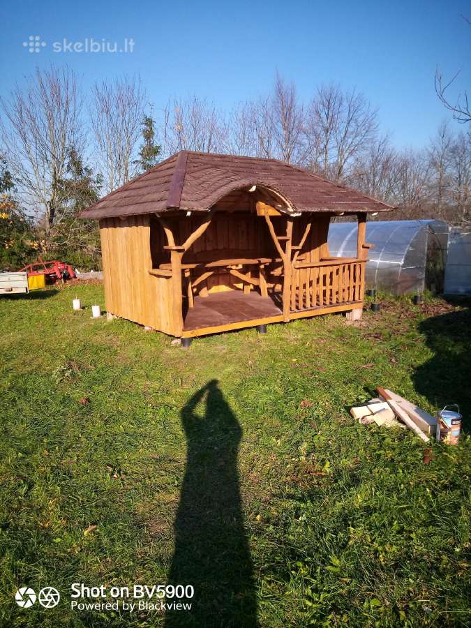 Pavėsinės, šulinio apdaila,vaikų žaidimų aikštelės - nuotraukos Nr. 15