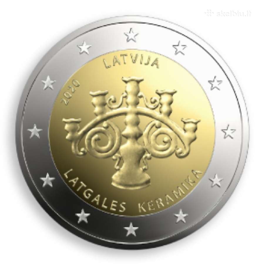 2020 Latvija 2 eurų monetas Unc