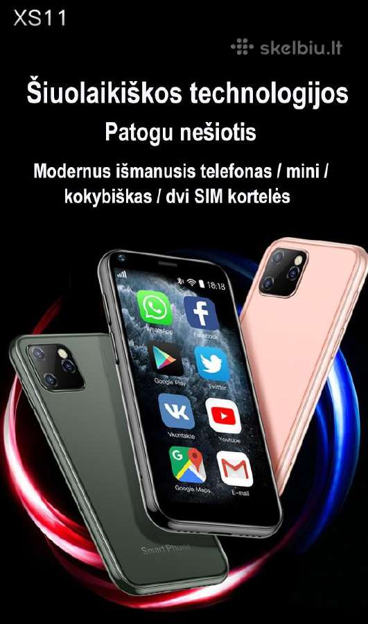 Išmanusis mini telefonas Soyes Xs11 - nuotraukos Nr. 4