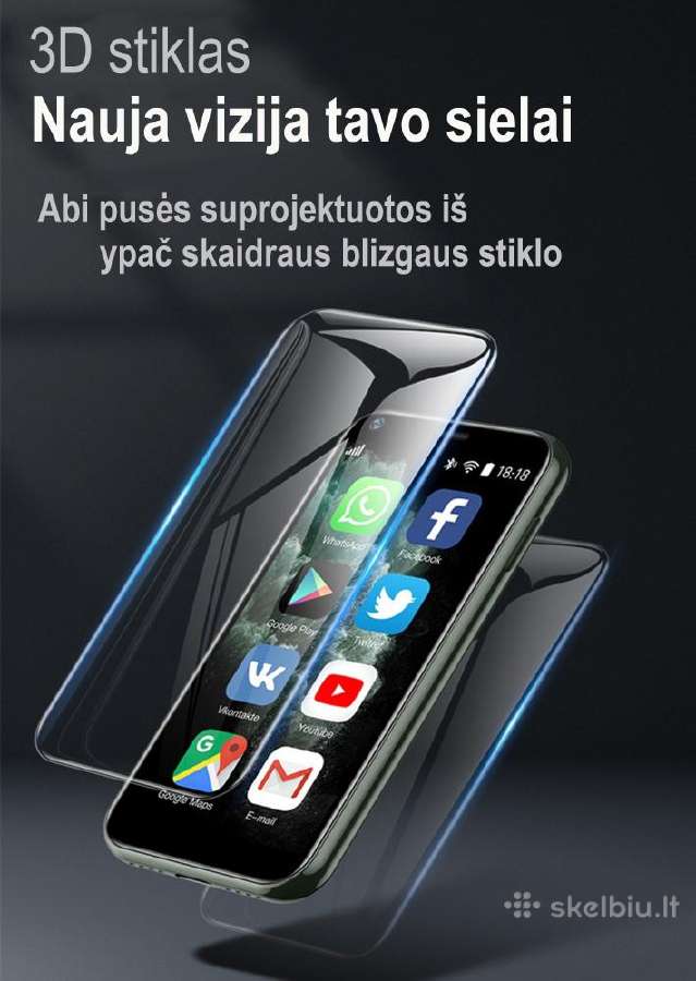 Išmanusis mini telefonas Soyes Xs11 - nuotraukos Nr. 7