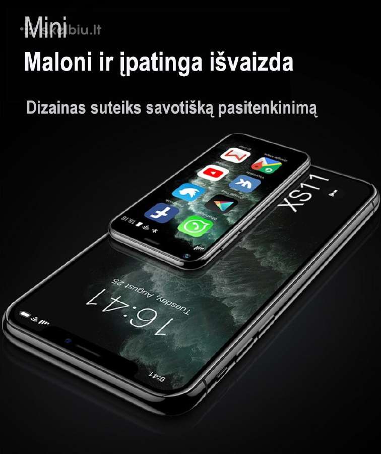 Išmanusis mini telefonas Soyes Xs11 - nuotraukos Nr. 12