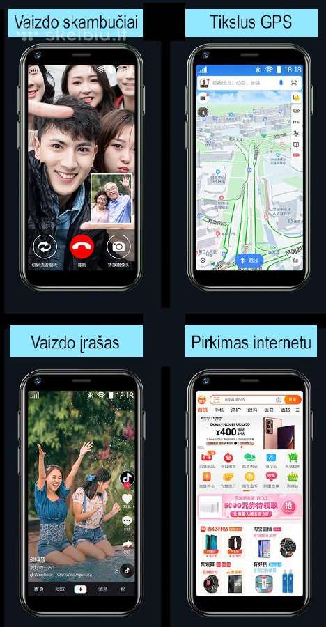Išmanusis mini telefonas Soyes Xs11 - nuotraukos Nr. 18