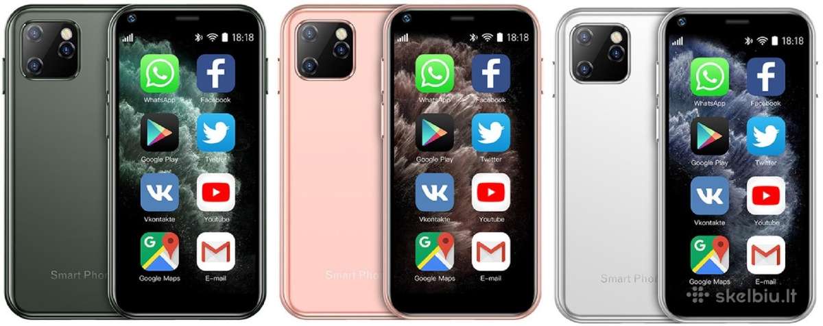 Išmanusis mini telefonas Soyes Xs11 - nuotraukos Nr. 27
