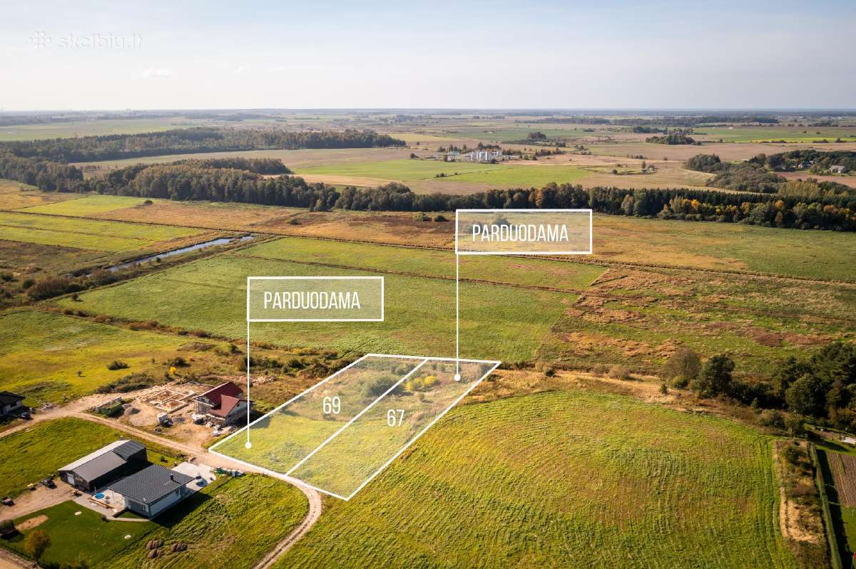 Palanga-13 km. Unikalaus Landšafto sklypai.