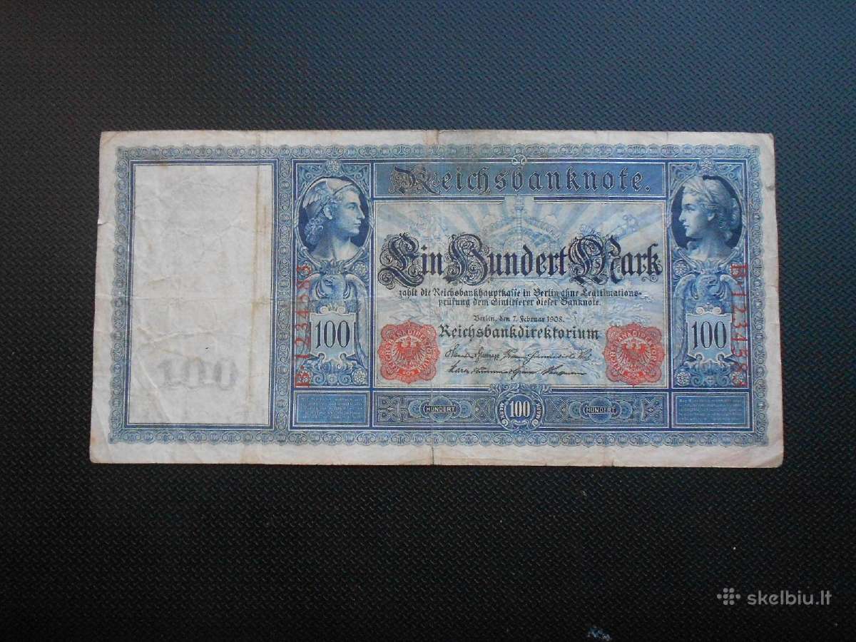 100 markių 1908m Vokietija